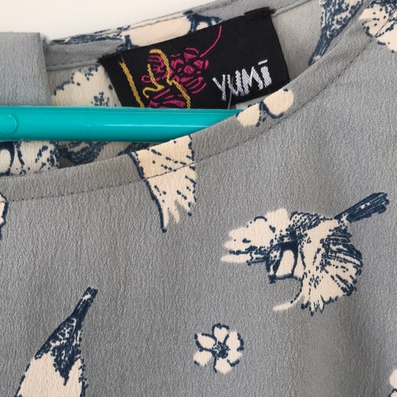 Yumi blouse with birds - Picture 2 of 4